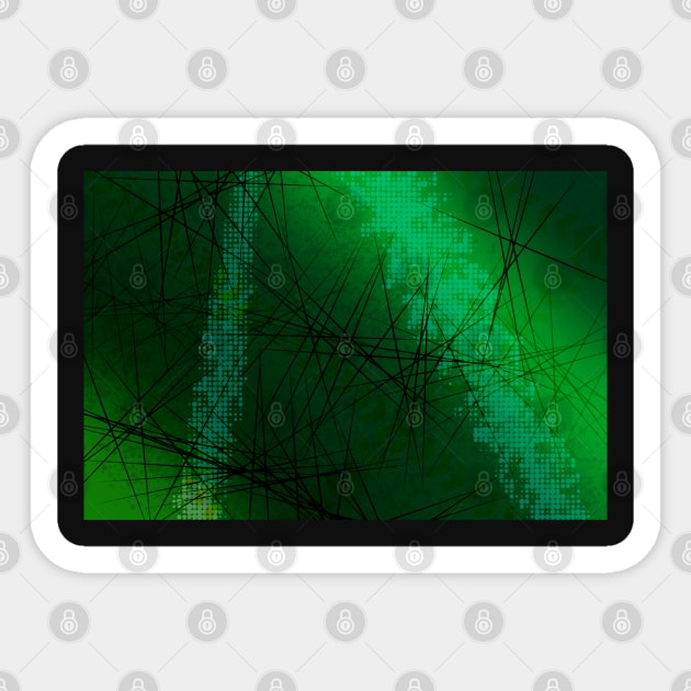 Green Grunge Pop Punk Gradient Vibes Sticker by That5280Lady